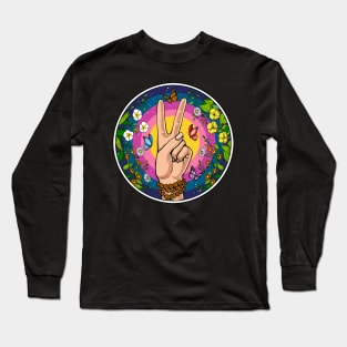 Hippie Peace Long Sleeve T-Shirt